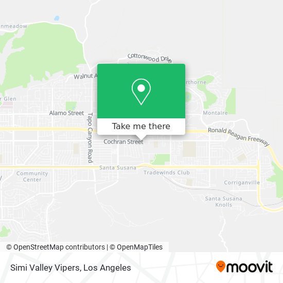 Mapa de Simi Valley Vipers