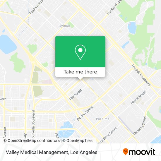 Mapa de Valley Medical Management