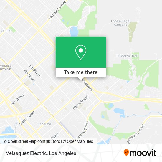 Velasquez Electric map