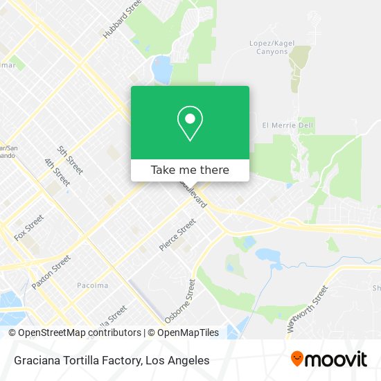 Graciana Tortilla Factory map