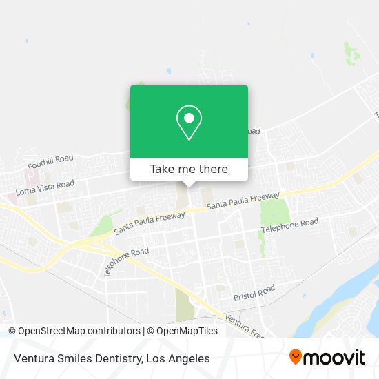 Ventura Smiles Dentistry map