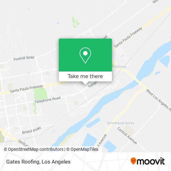 Mapa de Gates Roofing