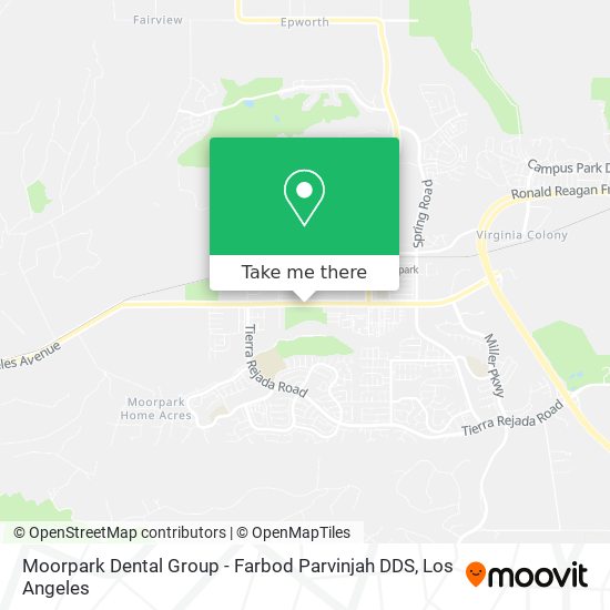 Moorpark Dental Group - Farbod Parvinjah DDS map