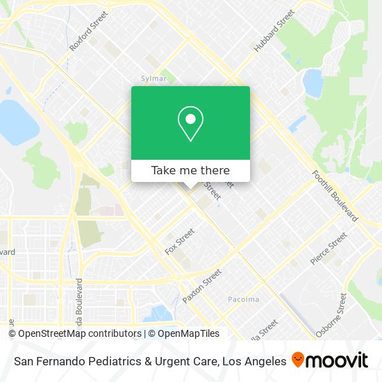 San Fernando Pediatrics & Urgent Care map