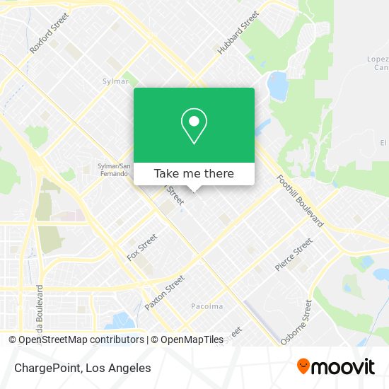 Mapa de ChargePoint