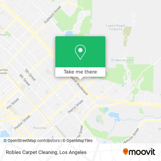 Robles Carpet Cleaning map