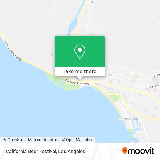 Mapa de California Beer Festival