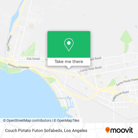 Mapa de Couch Potato Futon Sofabeds