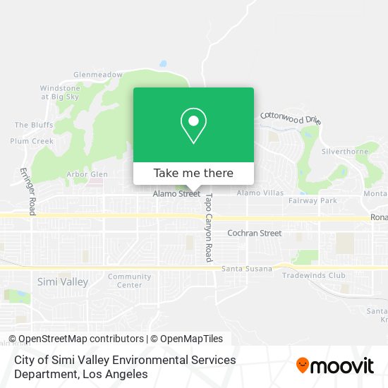 Mapa de City of Simi Valley Environmental Services Department