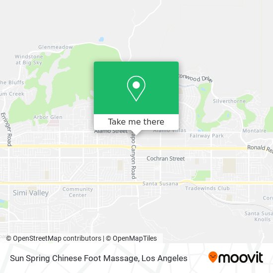 Sun Spring Chinese Foot Massage map