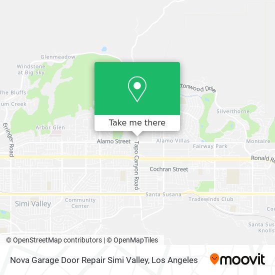 Mapa de Nova Garage Door Repair Simi Valley