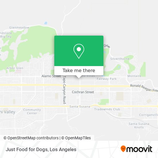 Just Food for Dogs map