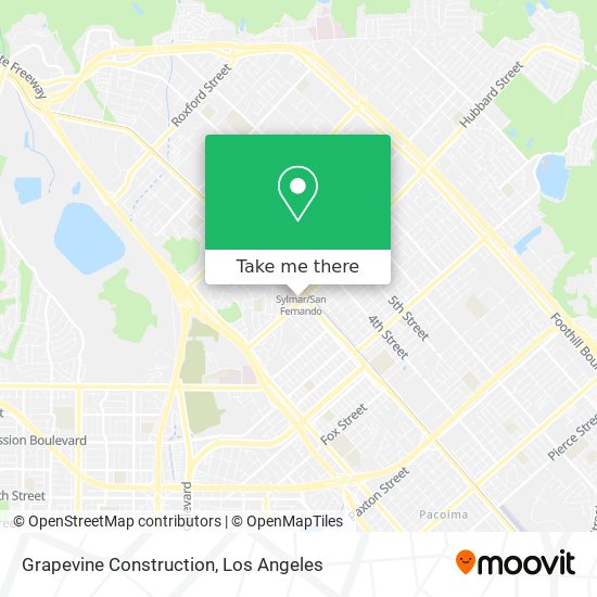 Grapevine Construction map