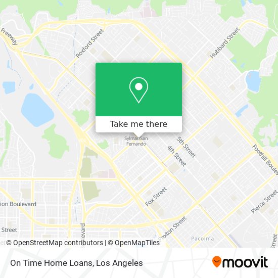 On Time Home Loans map