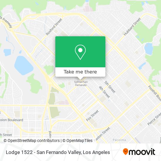 Mapa de Lodge 1522 - San Fernando Valley