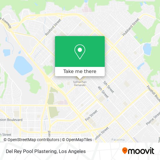 Del Rey Pool Plastering map