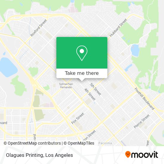 Olagues Printing map