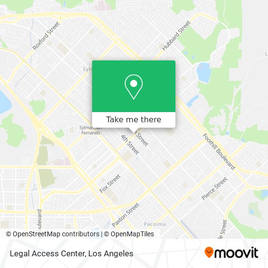 Legal Access Center map