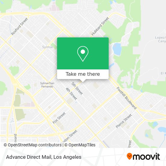 Advance Direct Mail map