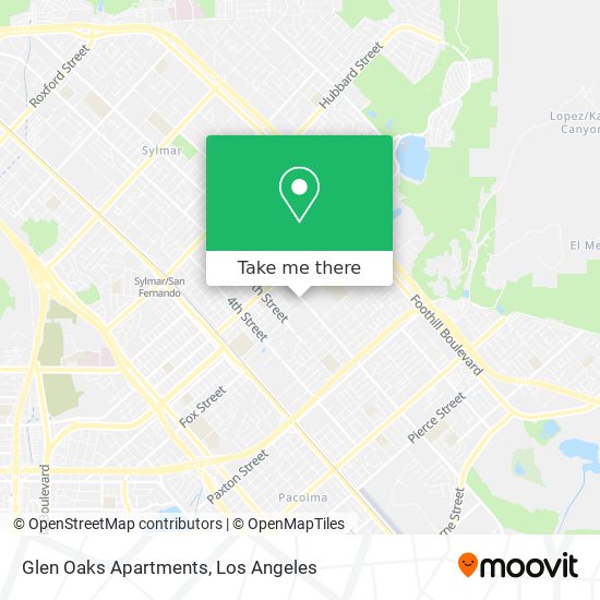 Mapa de Glen Oaks Apartments