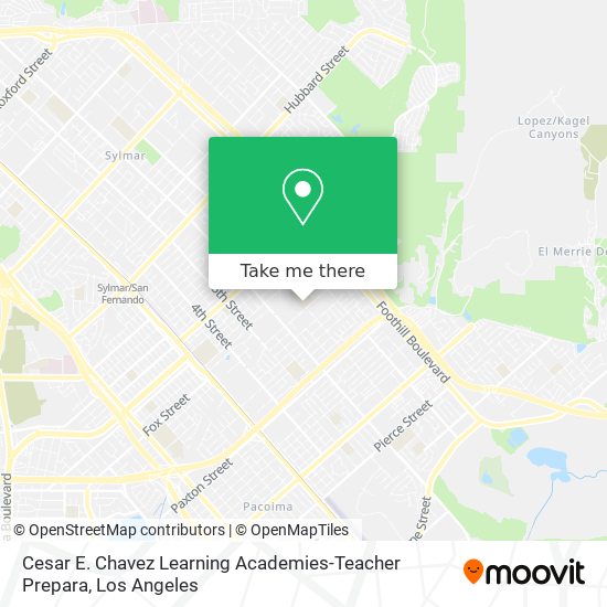 Cesar E. Chavez Learning Academies-Teacher Prepara map
