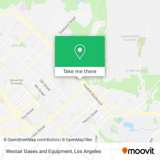 Westair Gases and Equipment map