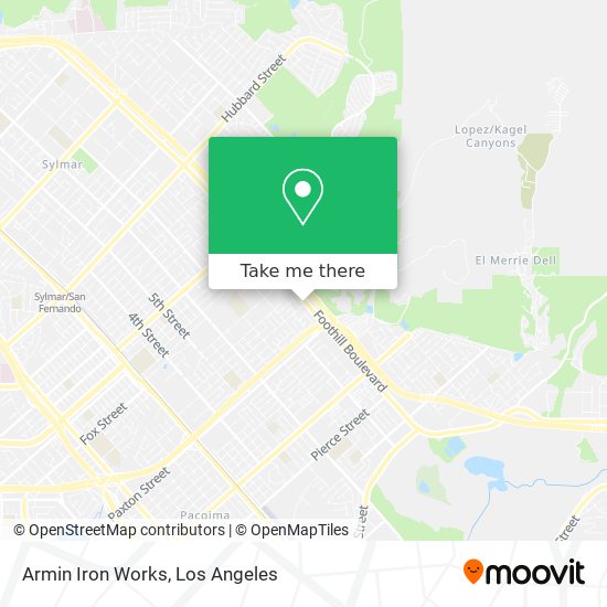 Armin Iron Works map