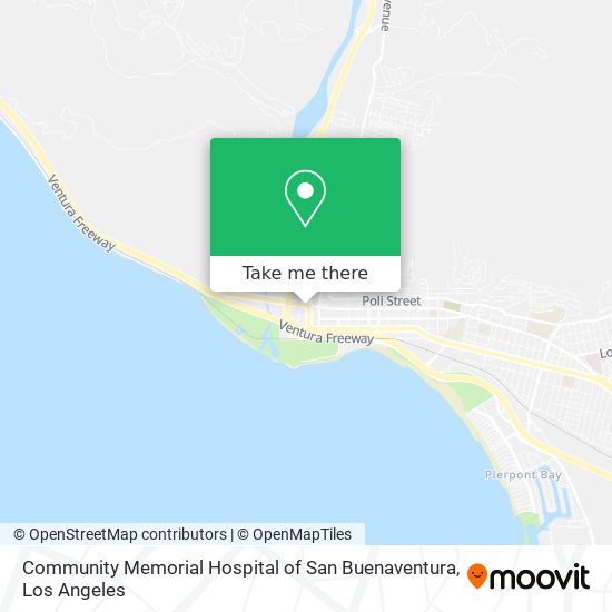 Community Memorial Hospital of San Buenaventura map