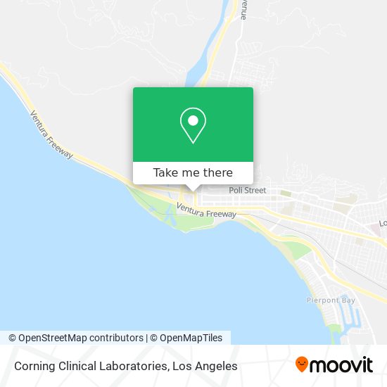 Corning Clinical Laboratories map