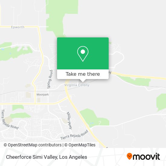 Cheerforce Simi Valley map