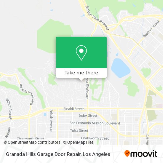 Granada Hills Garage Door Repair map