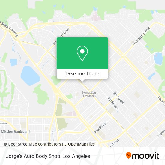Jorge's Auto Body Shop map