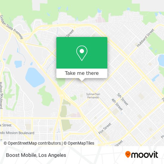 Mapa de Boost Mobile