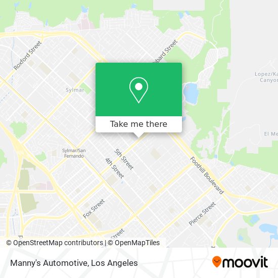 Manny's Automotive map