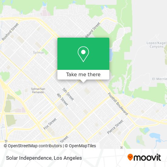 Mapa de Solar Independence