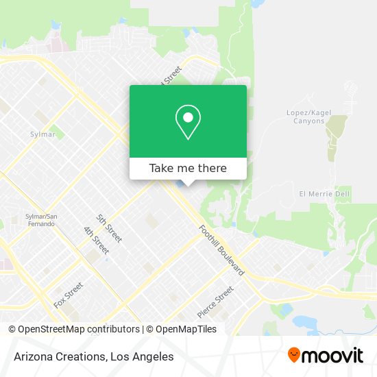 Arizona Creations map