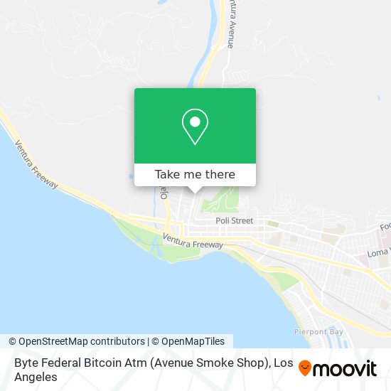 Byte Federal Bitcoin Atm (Avenue Smoke Shop) map