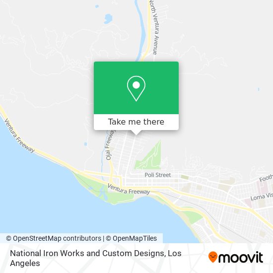National Iron Works and Custom Designs map