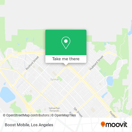 Mapa de Boost Mobile