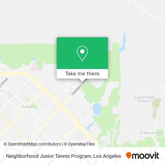 Neighborhood Junior Tennis Program map