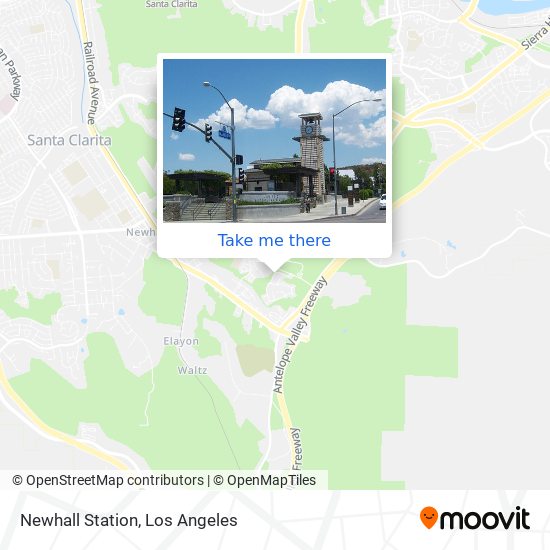 Newhall Station map