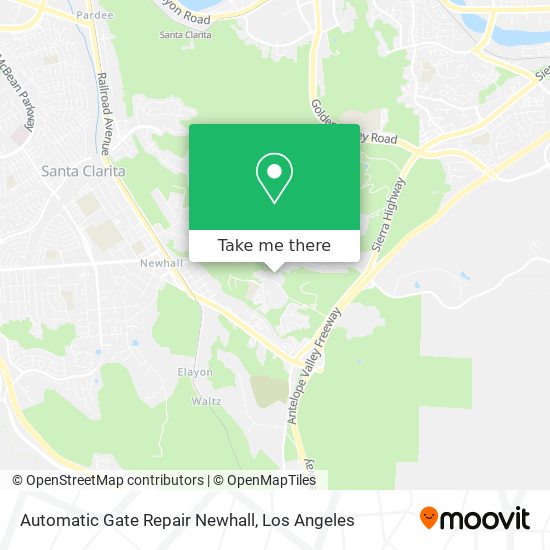 Automatic Gate Repair Newhall map
