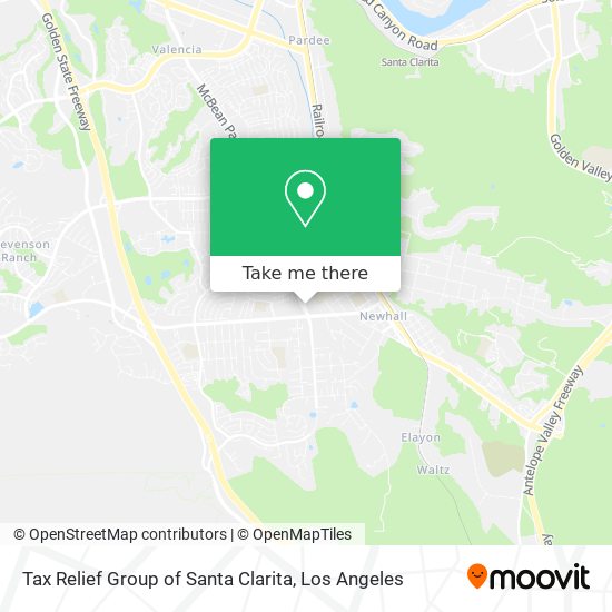 Tax Relief Group of Santa Clarita map