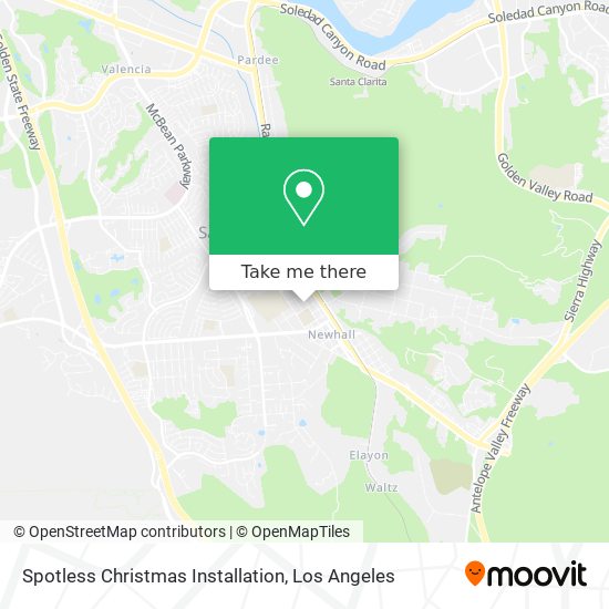 Spotless Christmas Installation map