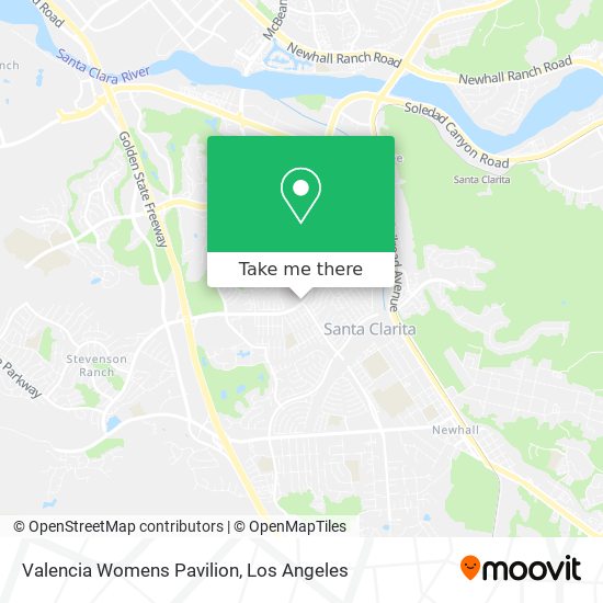 Mapa de Valencia Womens Pavilion