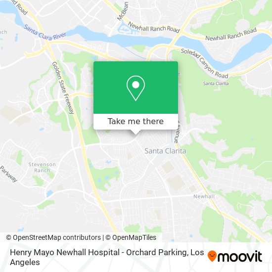 Henry Mayo Newhall Hospital - Orchard Parking map