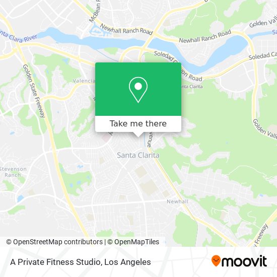 A Private Fitness Studio map