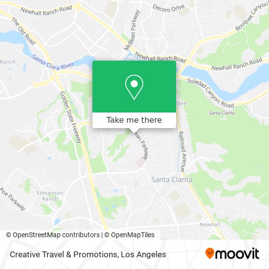 Creative Travel & Promotions map