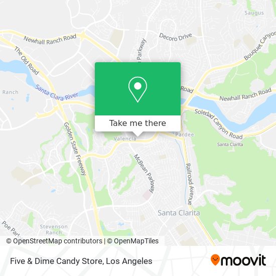Mapa de Five & Dime Candy Store