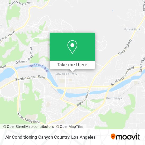 Air Conditioning Canyon Country map